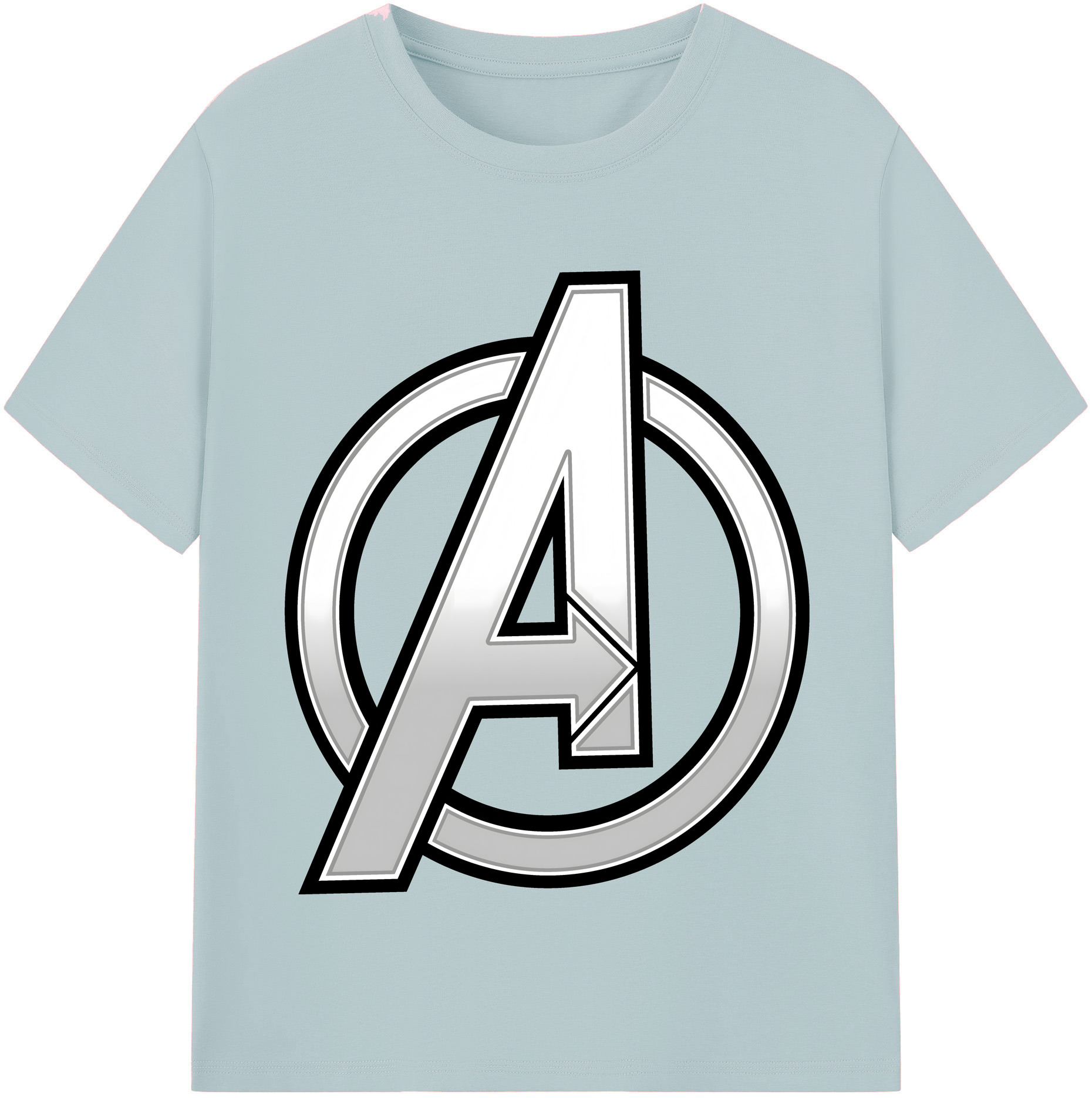 （画像用） アベンジャーズ The Avengers 綿100％半袖Tシャツ（フロントプリント）